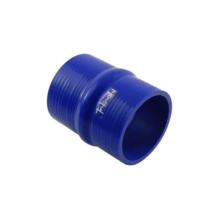 Takashi Blue Straight Humped Silicone Hose Joiner 2¾" (70mm) Air Intake Turbo