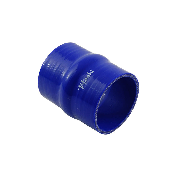 Takashi Blue Straight Humped Silicone Hose Joiner 3" (76mm) Air Intake Turbo