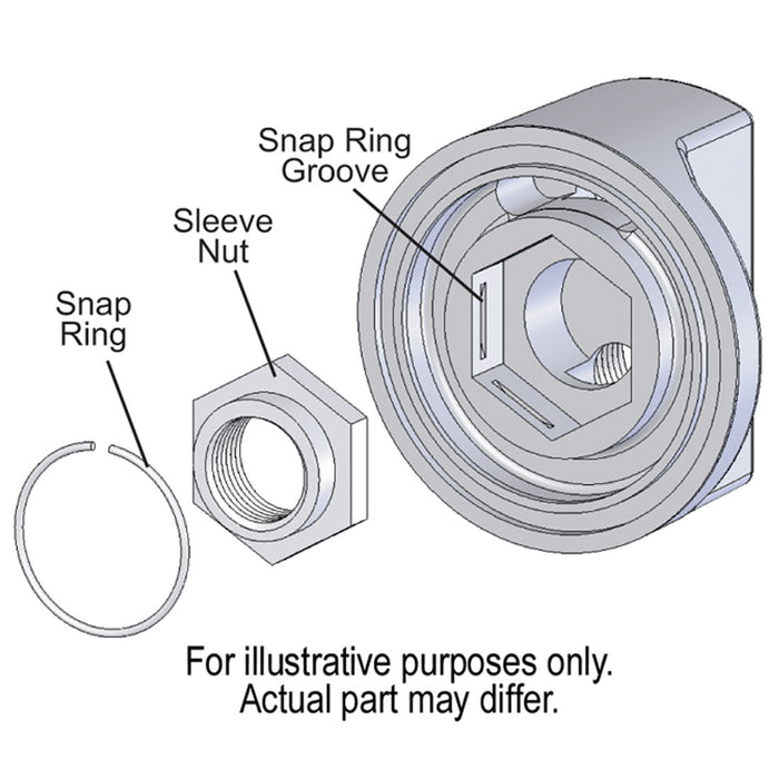 Premium Engine Spin On Adapter with -10AN O-ring Ports, 18x1.5mm Engine Thread - DER-35704