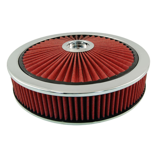 Cal Custom Air Filter Assembly 14" x 3" Red