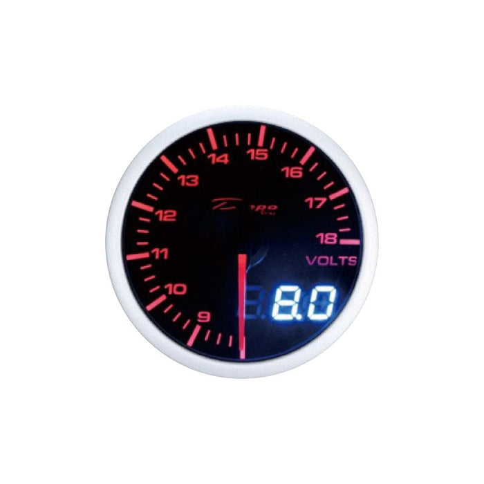 Depo Racing Voltmeter Stepper Motor Gauge 60mm Dual View, Race, Drift