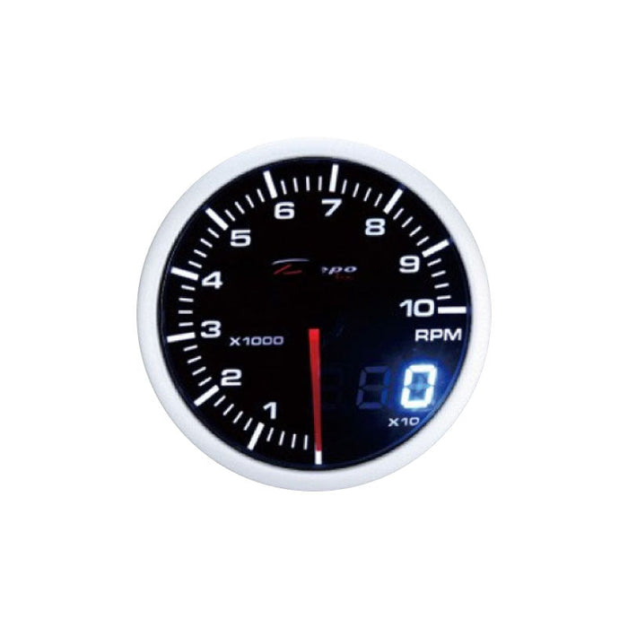 Depo Racing Tachometer Stepper Motor Gauge 60mm Dual View, Race, Drift