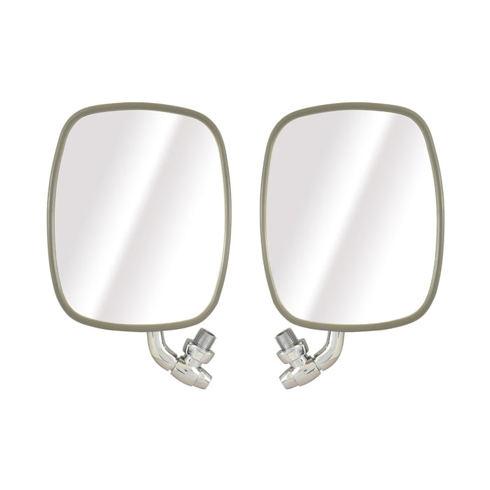 Stainless Steel VW Kombi Door Mirrors, Pair - Bay Window 1968-1979