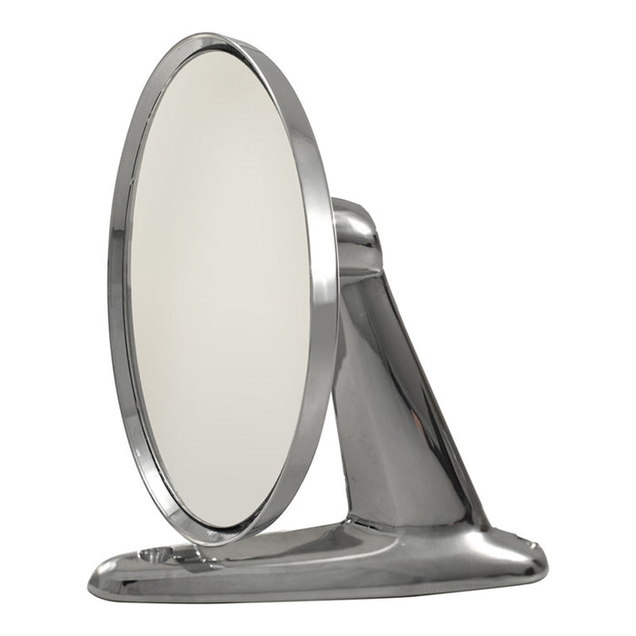 Chrome 60's Style Universal Mirror Round Head Chevy Ford Holden Buick Falcon