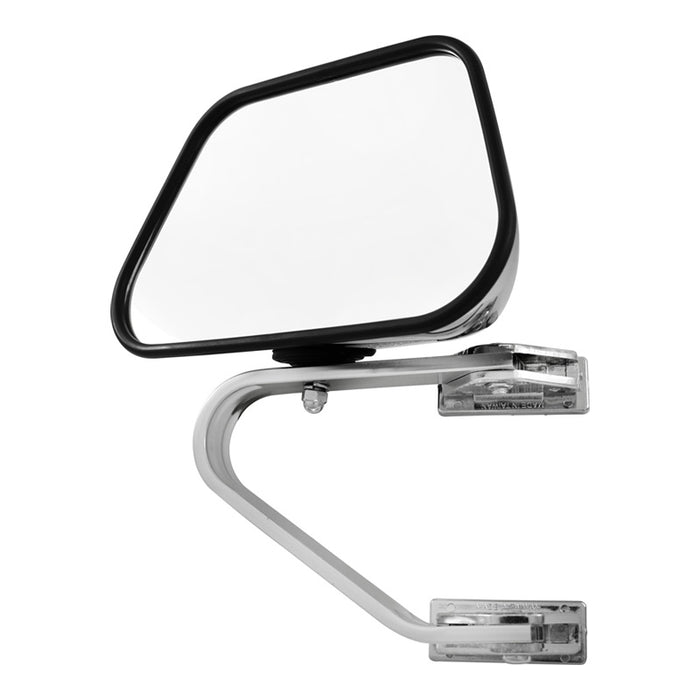 Swing Away Mirror Universal fits most Pickups/Vans/RV's/SUVs, Chrome 9-3/4" x 6"