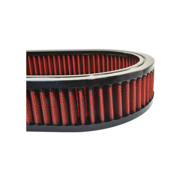 Cal Custom Extreme Air Cleaner Oval Element 11-3/8" x 2" Red Filter