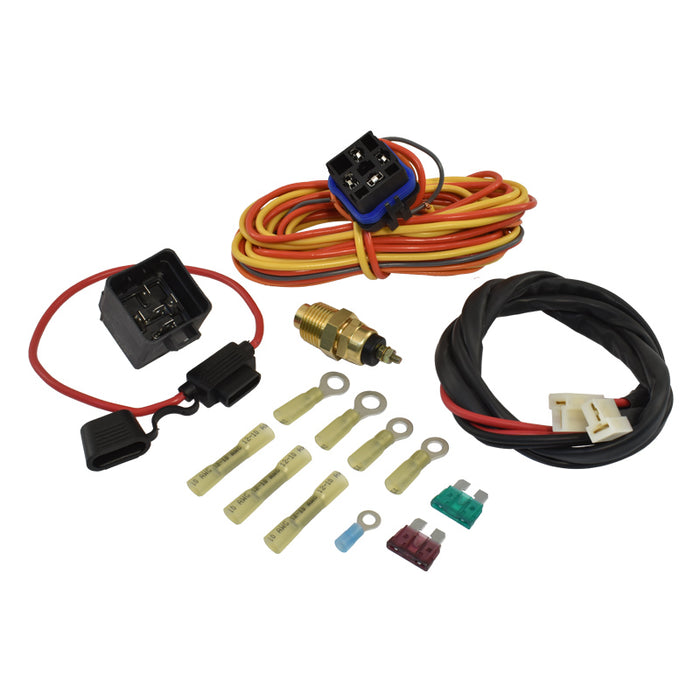 Electric Dual Fan Relay & Harness Kit 40 Amp with 185F Degree Thermoswitch