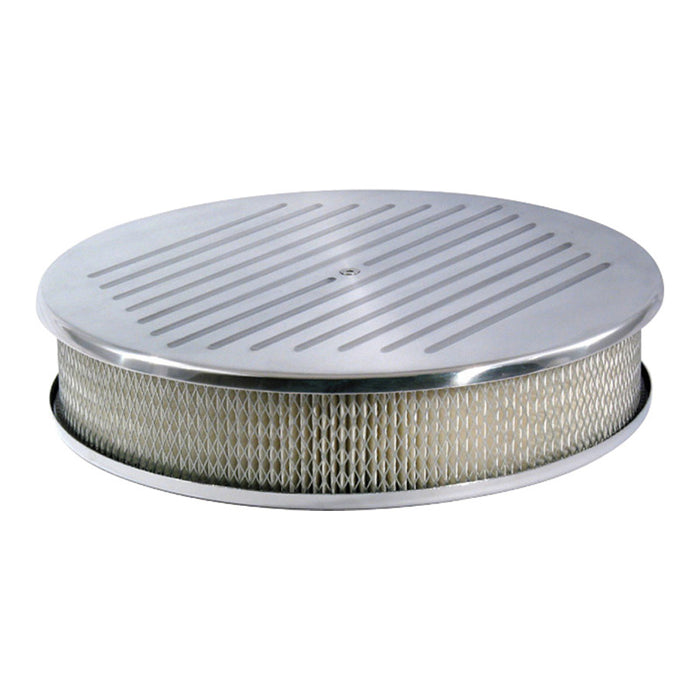 Air Filter Kit 14" Round Ball Milled Aluminium Holley, Edelbrock