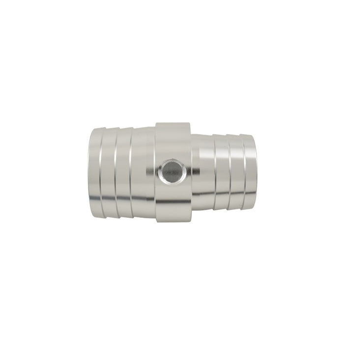 Calflow 1-1/4" to 1-1/2" Hose Barb Reducer Coupler with 1/8" NPT Port