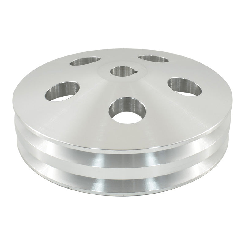 Aluminium Twin Groove GM Power Steering Pump Pulley Saginaw Keyway Sty