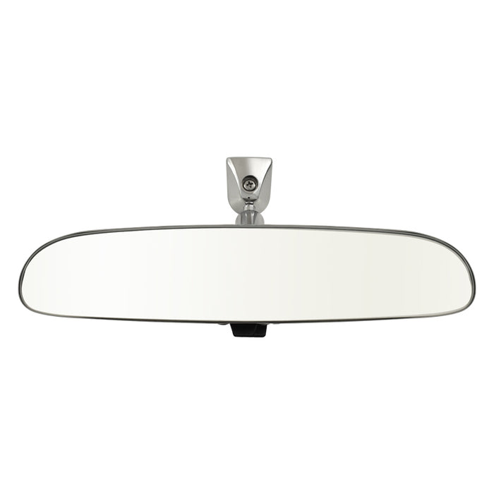 Day/Night Large 10 Inch Interior Rearview Mirror Polished Stainless Steel