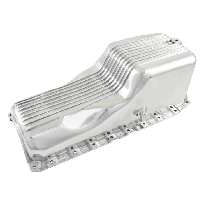 BB Chev 1991+ Gen.5 Polished Finned Aluminium Oil Pan Sump, 454 502 572