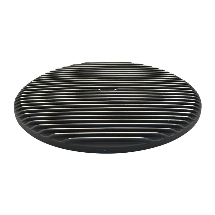 14" Round Air Cleaner Top Full Finned Black