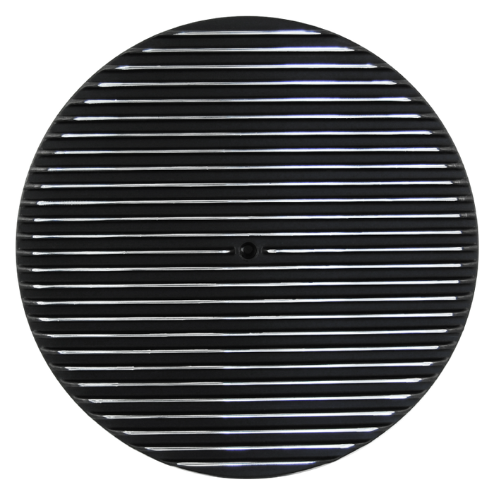 14" Round Air Cleaner Kit Full Finned Black