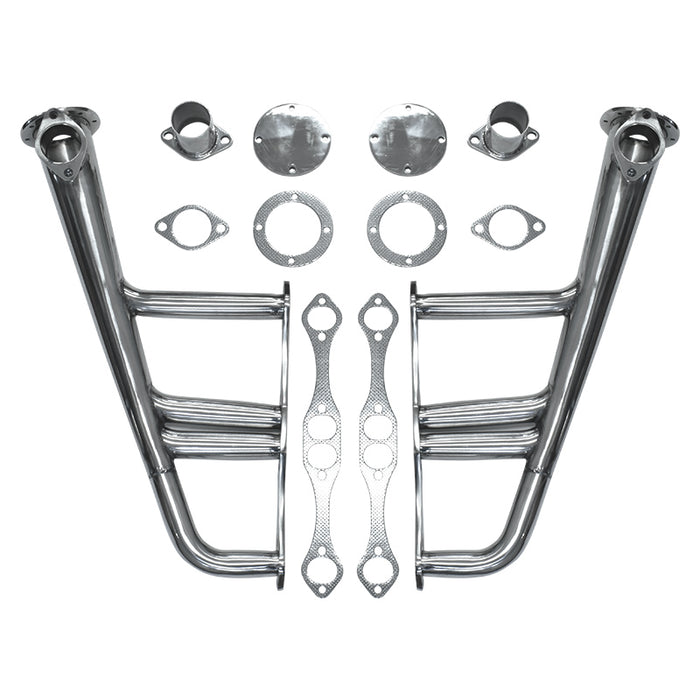 Small Block Chevy Lake Style Headers Stainless Steel