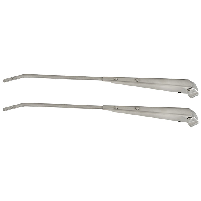 1964-1965 Mustang Wiper Arm with Smooth Chrome End Cap, Pair