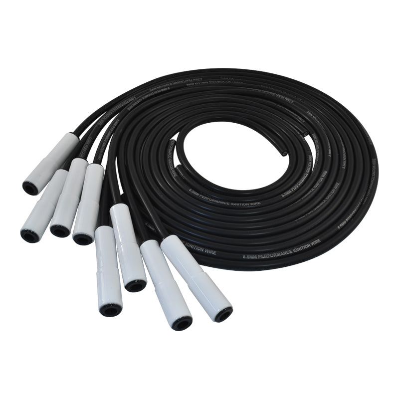 8.5mm Ceramic Boot Ignition Wires Leads w/Straight 180 Degree Plug Boo ...