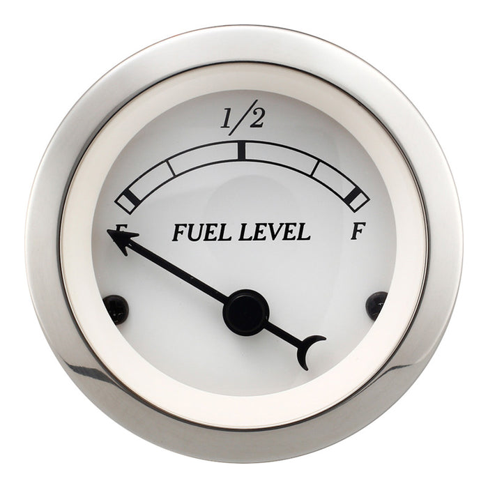 Depo Racing Classic Series Fuel Level Gauge 52mm White Face, 0-90OHM, DP52-FL