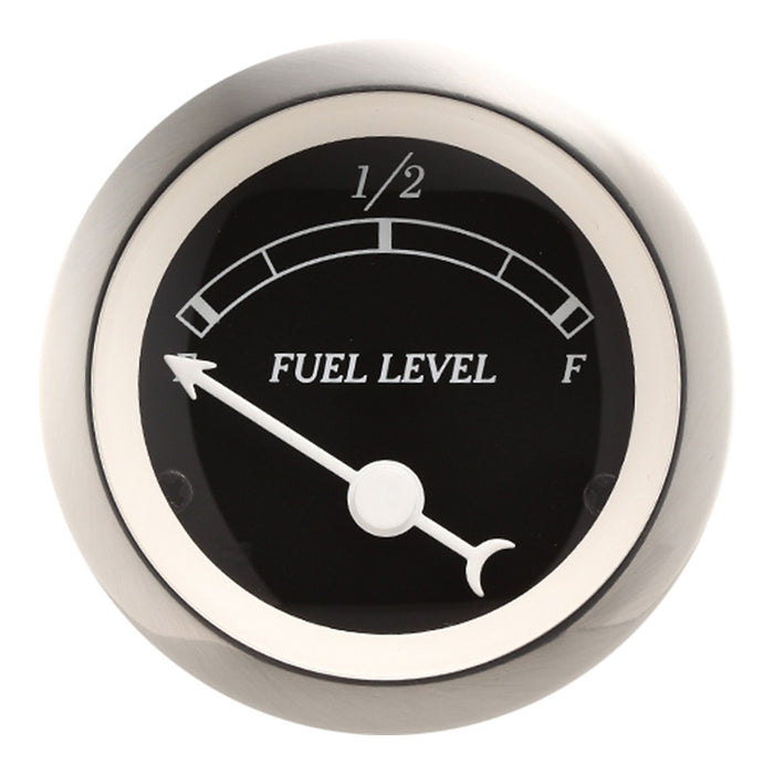 Depo Racing Classic Series Fuel Level Gauge 52mm Black Face, 0-90OHM, DP52B-FL