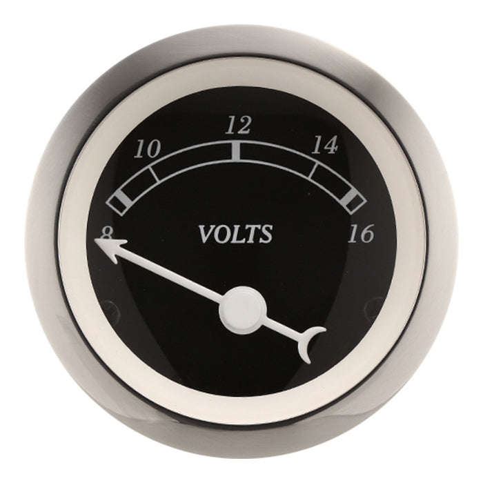 Depo Racing Classic Series Voltmeter Gauge 52mm Black Face, DP52B-VO