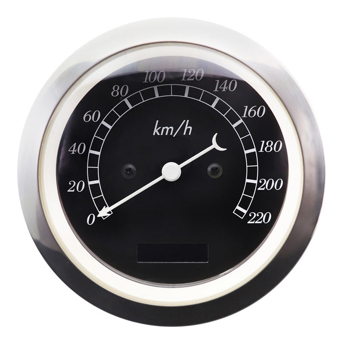 Depo Racing Classic Series Speedometer Gauge 85mm Black Face, DP85B-ESP