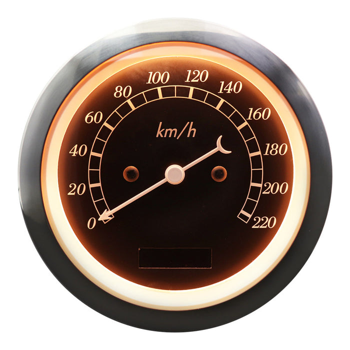 Depo Racing Classic Series Speedometer Gauge 85mm Black Face, DP85B-ESP