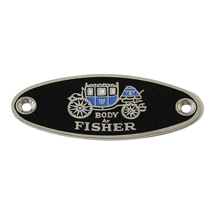 Replica "Body by Fisher" Emblem/Tag to suit 1933-1939 Chevrolet