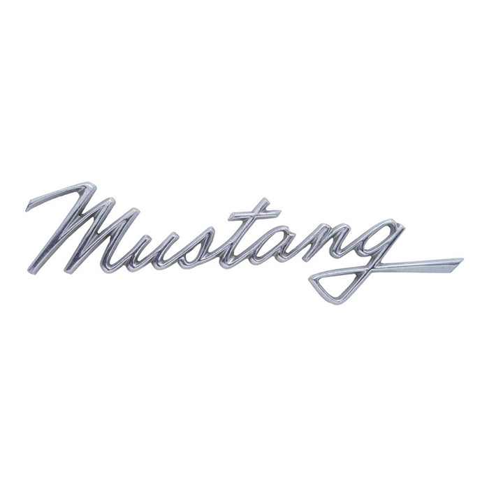 Chrome Die-Cast "Mustang" Script Emblem to suit 1968 Mustang, Brand New