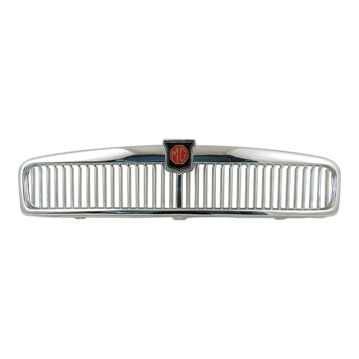 MGB MG Black/Red Badge Aluminium Grille Slats Chrome Surround Brand New