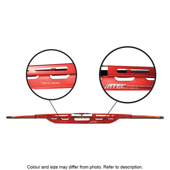 MTec Titanium Alloy Wiper Blade Metallic Red 22 inch (55cm)