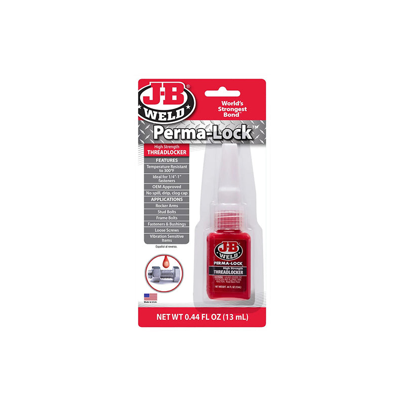 JB Weld PermaLock 13mL Red High Strength Threadlocker Thread Lock