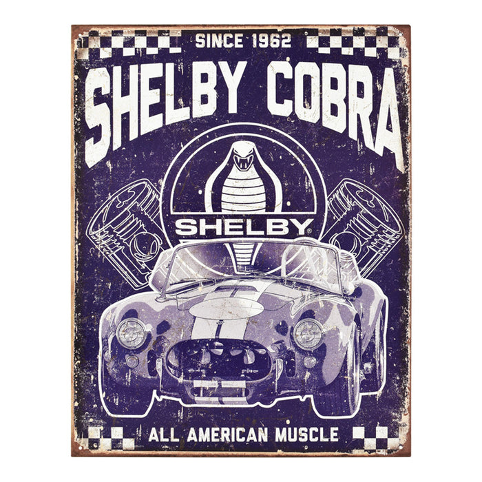 Shelby - American Muscle - Large Metal Sign 40.6cm X 31.7cm Genuine American Made