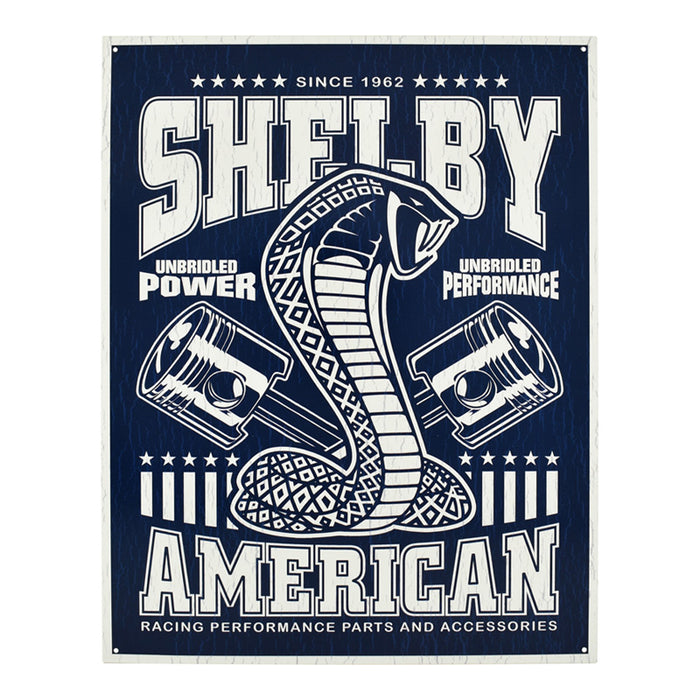 Shelby - Unbridled - Large Metal Tin Sign 31.7cm x 40.6cm