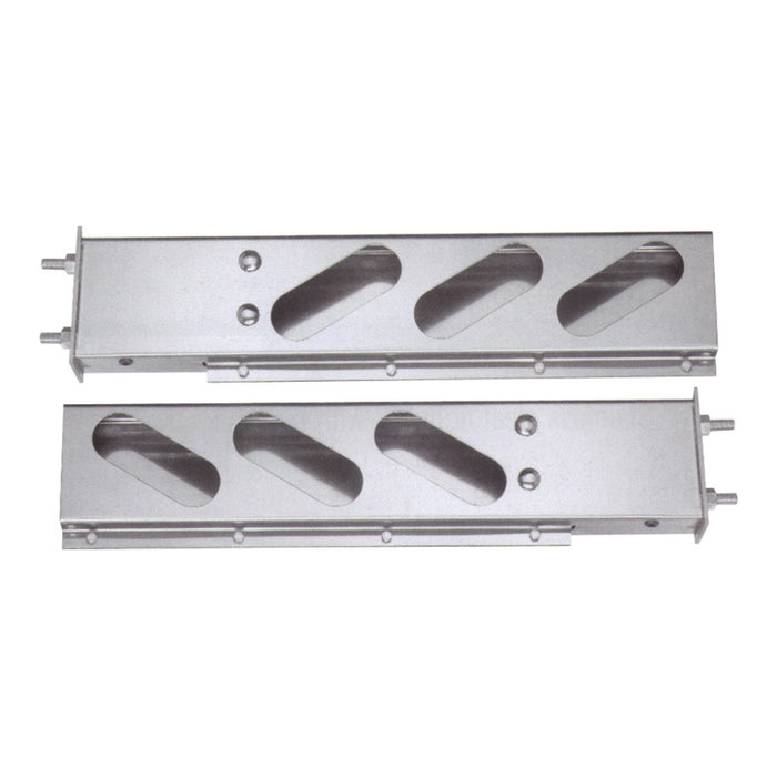 Stainless Steel 2 Piece Light Bars Oval Lights 1 Pair