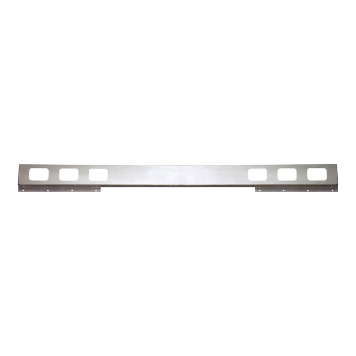 Outlaw Truck Chrome One Piece Light Bar 94 Inch Long Rectangular Cut Outs