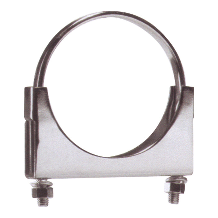 Chrome Plated Heavy Duty Steel 4 Inch Flat Exhaust Clamp Truck By Outlaw