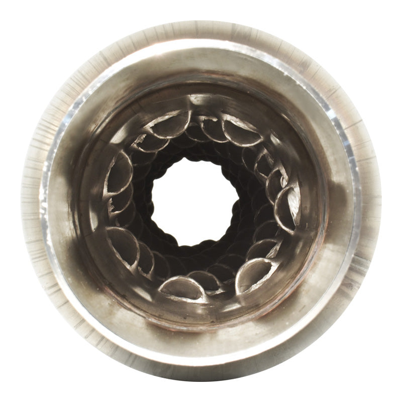 409SS Glasspack Hot Dog Muffler, 21/2" In/Out, 4" Body Diameter 15" B Australian Auto