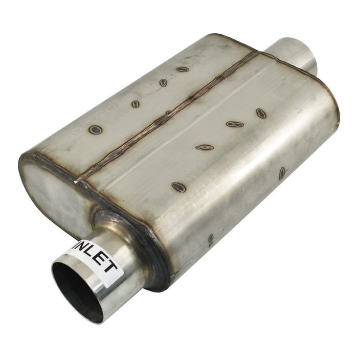 Outlaw Stainless Steel 3" Flowmaster Style Chambered Muffler Offset/Centre