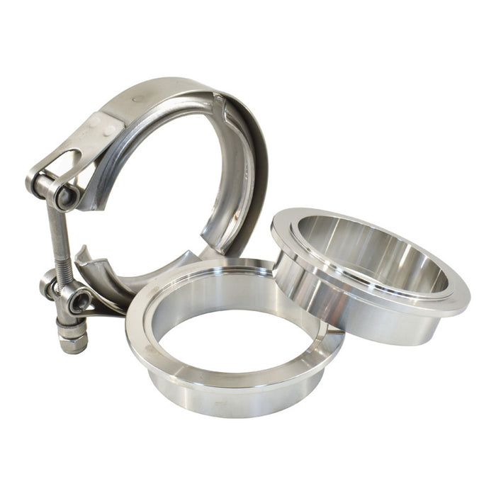 304 Stainless Steel 2-1/2 Inch Exhaust Pipe V-Band Clamp Flange, 2.5" 64mm