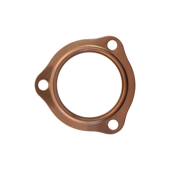 Embossed Copper Exhaust Collector Gaskets 2-1/2" (2.5") ID, 3 Bolt Type Flange