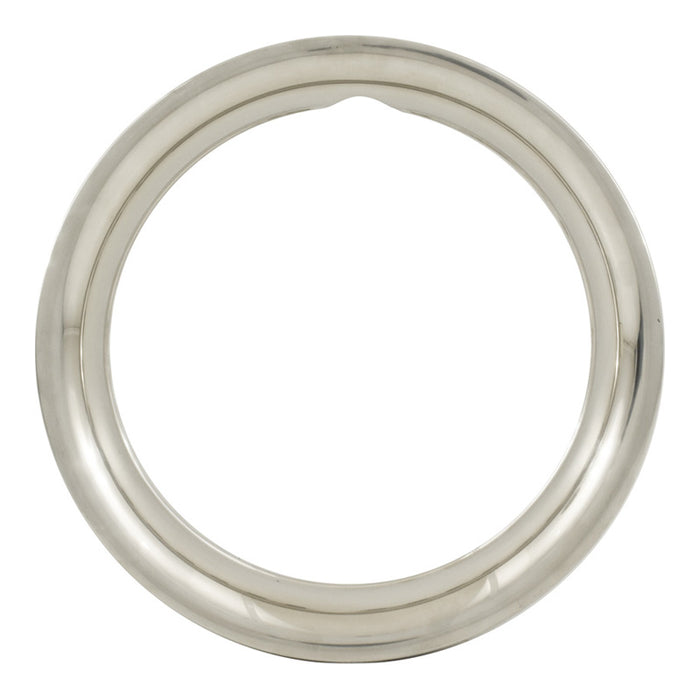 12 Inch Universal Smooth Stainless Steel Beauty Wheel Trim Ring Set of 4