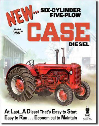 Case - 550 Diesel - Large Metal Tin Sign 40.6cm X 31.7cm Genuine American Made