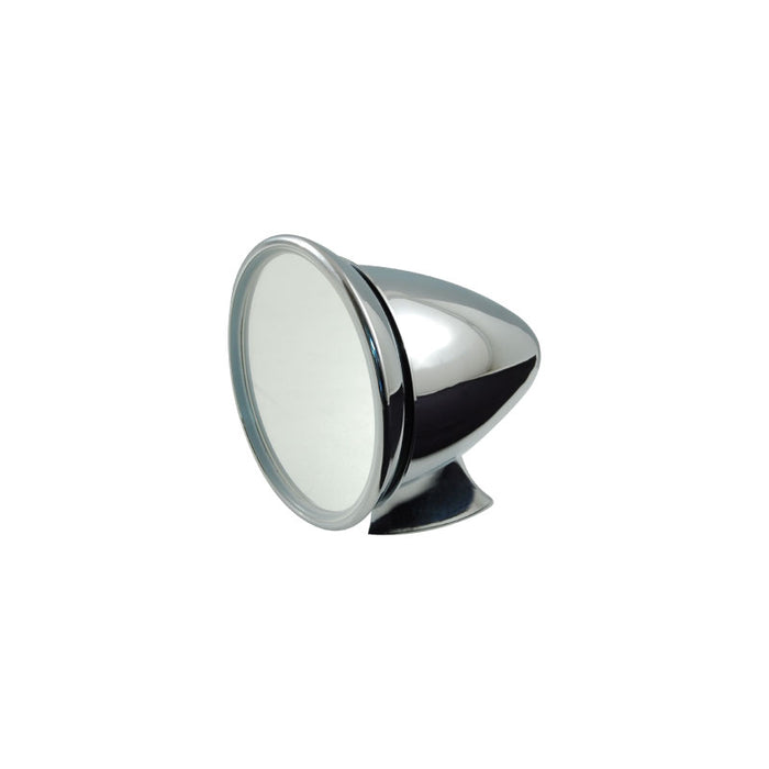 Classic Slim Line Chromed Aluminium Sports Mirror, Adjustable