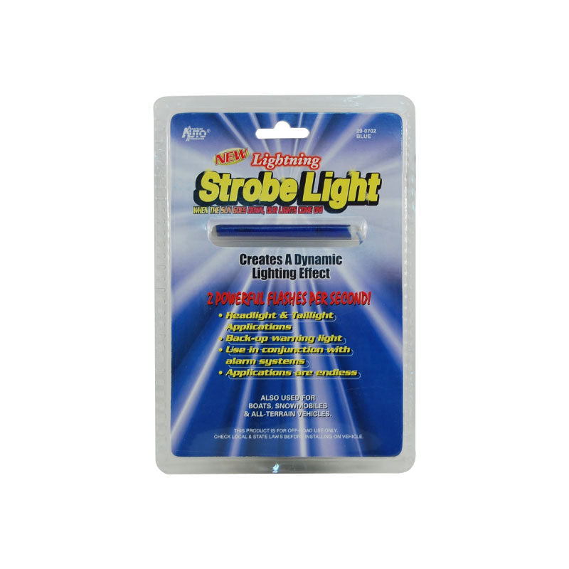 Lightning Strobe Light Pencil Style, Blue Australian Auto