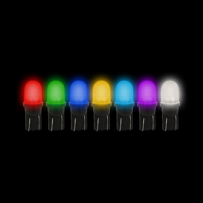 2X LED Blade Globes 7 Colours Changing T-10 2.1 X 9.5 Base