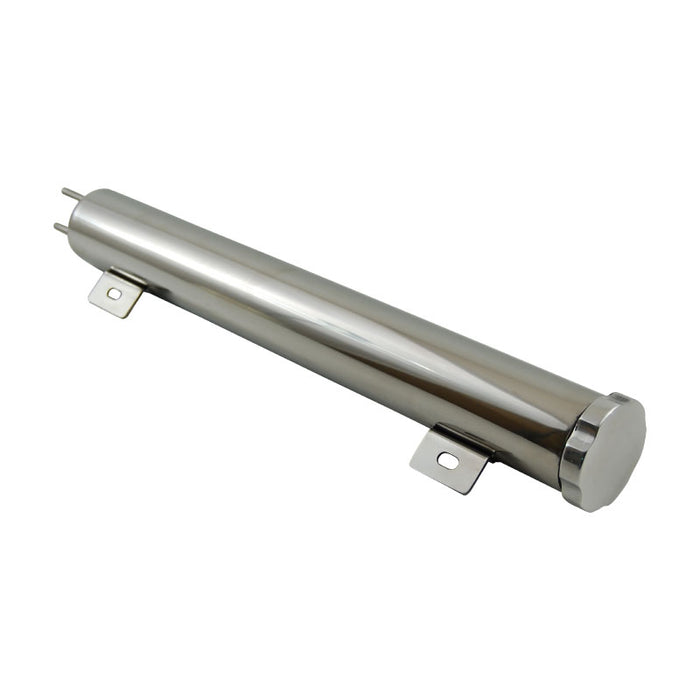 Cal Custom 2" x 15" Radiator Overflow Tank Polished Stainless Steel