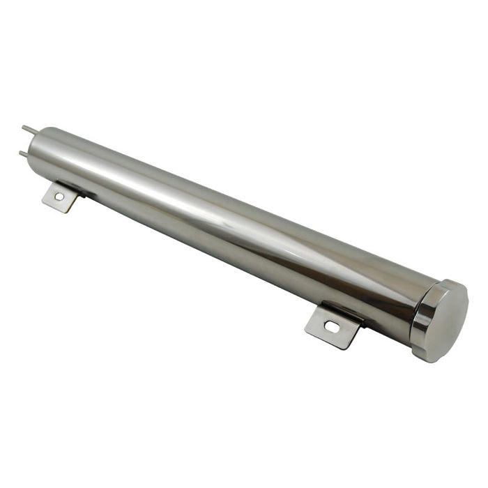 Cal Custom 2" x 17" Radiator Overflow Tank Polished Stainless Steel