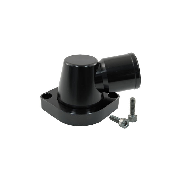 Cal Custom GM LS (Except LS3) Black Billet Aluminium 90º Degree Neck Swivel Thermostat Housing