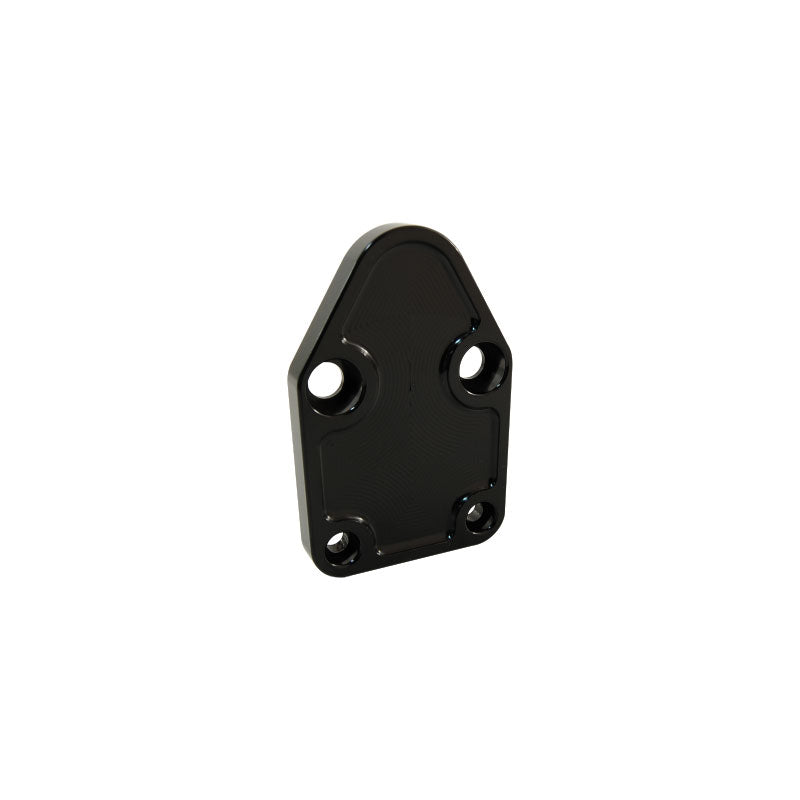 Small Block Chev Fuel Pump Block Off Plate Black Anodised Billet Alumi Australian Auto 1282