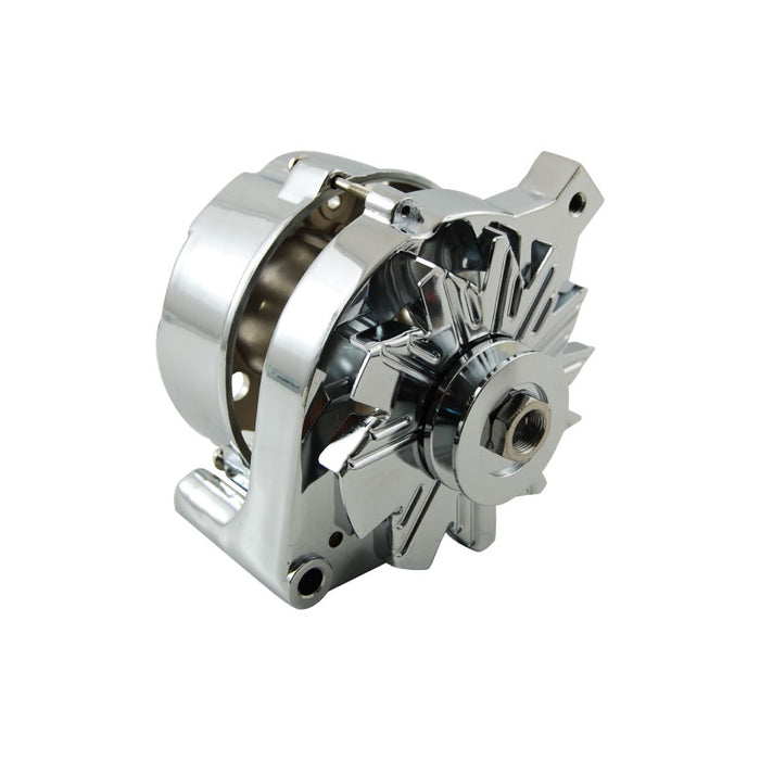 Cal Custom Chrome Ford Autolite Alternator Housing With Pulley